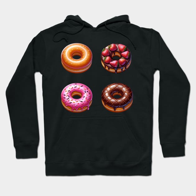 All Donut sticker pack Hoodie by Ingridpd